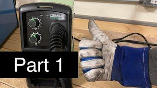 Titanium flux 125 unboxing,setup, & intro to flux core wire welding