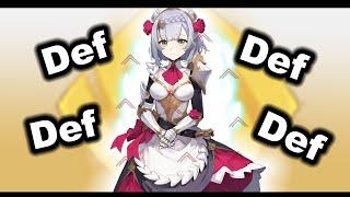 Genshin Impact Full Defense Noelle No Artefact Set Bonus No Buffs Just Defense