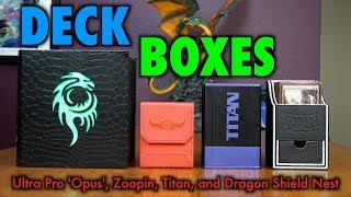 MTG Best Deck Boxes 25 - Ultra Pro Opus, Zoopin, Dragon Shield Nest, and Titan