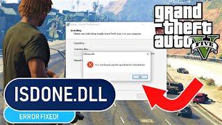 ISDONE.DLL Error Fixed | How To Fix ISDONE.DLL Error While Installing GTA 5 | 100% Working!