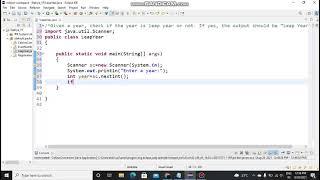 Practicing Java- Leap Year