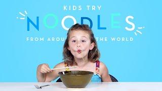Kids Try Noodles from Around the World | Kids Try | HiHo Kids