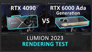 LUMION 2023 RENDERING TEST - RTX 4090 vs 6000 ADA GENERATION