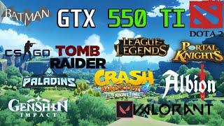 GTX 550 TI Test in + 15 Games in 2021