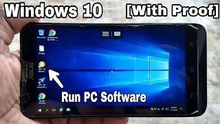 [Without Limbo]How to Install Windows 10 on Any Android Phone and Run Exe File...!!!!