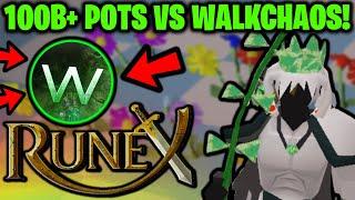 100B+ POTS VS RSPS YOUTUBER WALKCHAOS! CRAZY GAMBLING SESSION! (HUGE GIVEAWAY) - RuneX RSPS