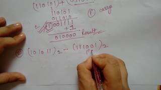 binary subtraction using 1' s complement