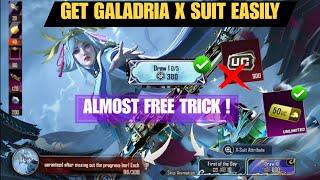 OMG  BGMI NEW TRICK TO GET X SUIT EASILY | HOW TO GET GALADRIA X SUIT  ALMOST FREE |BGMI NEW X SUIT