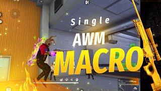 How to make Single Awm Macro Bluestacks । Free Fire । Single Sniper।