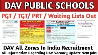 Dav New Recruitment* Waiting Lists Out With New Staff Recruitment Process For Vacancy 2024