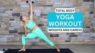 Yoga Workout | Weights and Cardio | Yoga 4:13 with Tauni