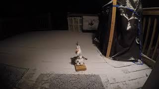 Blizzard time lapse: 19 inches of snow in 30 seconds