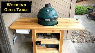 Modern DIY Green Egg Table - Detailed Plans and Instructions for this Modern Compact Grill Cart