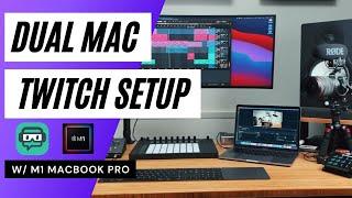 MY TWITCH MUSIC PRODUCTION SET UP (HD AF USING TWO MACBOOKS!)