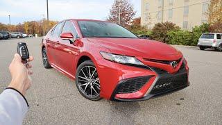2023 Toyota Camry SE: Start Up, Walkaround, POV, Test Drive and Review