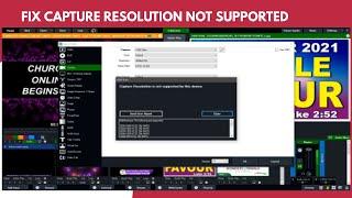 How To Fix Capture Resolution Not Supported By This Device