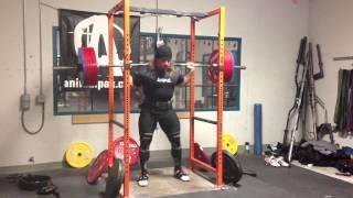 Dan Green -- 705 Paused High Bar Squat