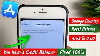 Unable to change country in app store | How to fix you have a store credit balance|App Store balance