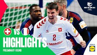 Swiss aren't afraid of the Olympic champs | Switzerland vs France | Highlights | Men's EHF EURO 2024