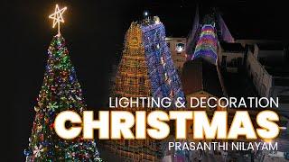 Christmas 2023 | Lighting and Decorations in Prasanthi Nilayam