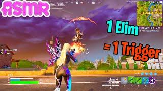 ASMR Gaming  Fortnite Solo 1 Elim = 1 Trigger Word Relaxing Controller Sounds Whispering 