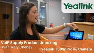 Yealink T58W Pro w/ Camera Desk Phone Unboxing | VoIP Supply