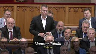 Menczer Tamás azonnali kérdése és Gulyás Gergely válasza