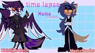 TIME LAPSE | Animation Meme | Collaboration with @MagiccNoodles