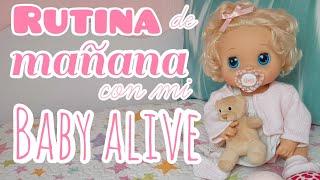 RUTINA de MAÑANA con mi BABY ALIVE | elrincondemisbebeñecos 