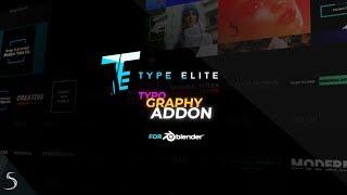 Type Elite - Title & Lower Third Generator for Blender