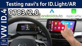 Testing navigations for ID.Light/AR /w Carplay/Android Auto  | VW ID.4 1st Max