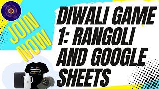 Diwali Game 1: Rangoli and Google Sheets Join now #diwali #Qwiklabsdiwalichallenge