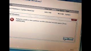 [Solved Error: 0x80070057] Failed To Format the Selected Partition | While installing Windows 7