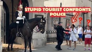 Stupid Tourist Confronts Police Officer and Refuses to Move – See What Happens Next!