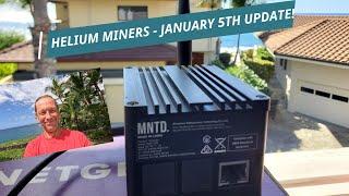 See Steffen is live! One Minute Crypto  Helium Miner Jan 5th Update - 18.3% ROI! Stats - 3 Areas