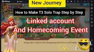 Lords Mobile New Journey How to Make F2P T3 Solo Trap ||  Tutorial Part-1