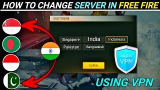 How To Change Server In Free Fire 2024 | Free Fire Me Server Kaise Badle | Free Fire Server Change
