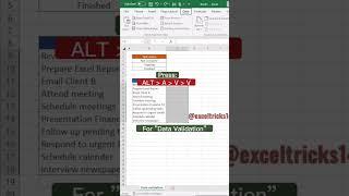 How to create a drop down list in excel