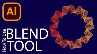 How to Use Blend Tool | Geometric Line Art | Adobe Illustrator Tutorials