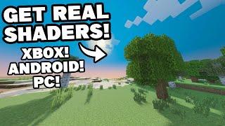 NEW How To Get REAL SHADERS On Minecraft Xbox, Android, and PC For Preview! Render Dragon Shaders!