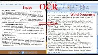 Convert image text to editable test using OCR