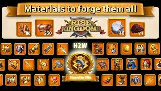 I saved up 560 Legendary Materials to forge this equipment! [Rise of Kingdoms]