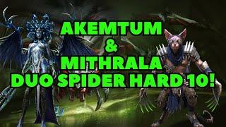 Akemtum and Mithrala Duo Spider Hard 10 With Food!