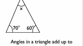 Angles in a triangle