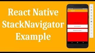 React Native StackNavigator example