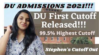 DU 1st Cutoff Out - Stephen College | Latest Update | DU Admissions 2021!!!