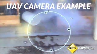 Viewpoint from a UAV in a Hazmat Incident Demo - Safety Training