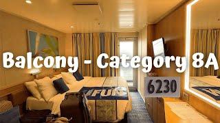 CARNIVAL RADIANCE BALCONY CABIN TOUR | STATEROOM 6230 | CATEGORY 8A