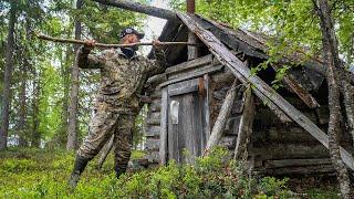 НАШЁЛ ОЗЕРО! РЫБАЛКА И НОЧЕВКИ В ИЗБЕ. СЮРПРИЗ В ИЗБЕ И НАХОДКИ В ПОХОДЕ.