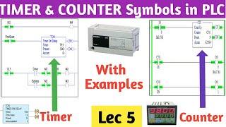 Timer & Counter Symbols in PLC । Timer Counter VS Plc । How to interpret Timer & Counter PLC Symbols
